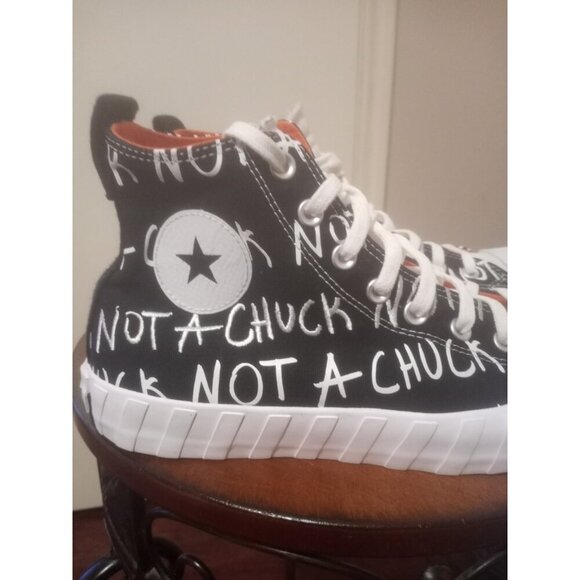 Converse Men's Sz 10.5 Not A Chuck 70 Hi UNT1TL3D Sneakers Black High Top Shoes - Picture 4 of 14